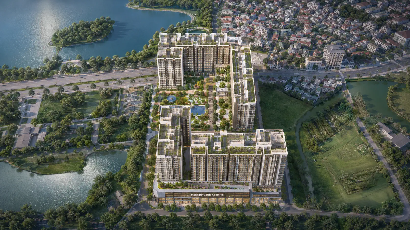 Phối cảnh Madarin Garden 3 Yên Sở